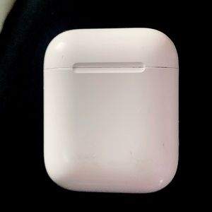 Air pods for sale owned for a year. They work and connect fine, left ear quieter